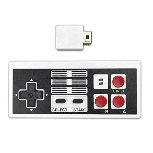 FIOTOK NES Classic Wireless Controller, Wireless Controller fit NES Classic Mini Edition 2.4G Wireless Receiver