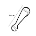 Huouo 6 Pcs 2 Inches Flag Pole Snap Clip Hooks Stainless Steel Flagpole Attachment