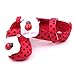 M2cbridge Baby Girl's Bow Dress Shoe Infant Toddler Pre-walker Crib Shoe (12-18 Months, Red ladybug)