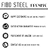 FIBO STEEL 8Pcs 8mm Wood 108 Mala Beaded Bracelet for Men Buddha Bracelet Elastic