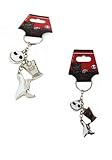 Nightmare Before Christmas Jack Skellington Head w/ Graveyard and Zero the Dog Disney 3-In-1 Key Chain