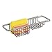 iDesign Metro Metal Expandable Over the Kitchen Sink Caddy, Rustproof Holder for Sponges, Scrubbers, Bars of Soap, 13.23
