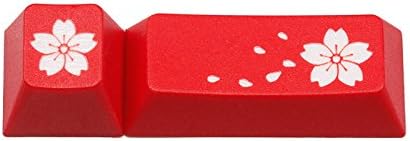 Enjoypbt Cherry Profile PBT Keycap Sakula esc Enter for Mechanical Keyboard (red)
