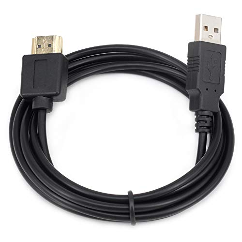 USB to HDMI Cable, Yeworth 1.8m USB 2.0 Male to HDMI Male Golden Plated Charger Cable Splitter Adapter