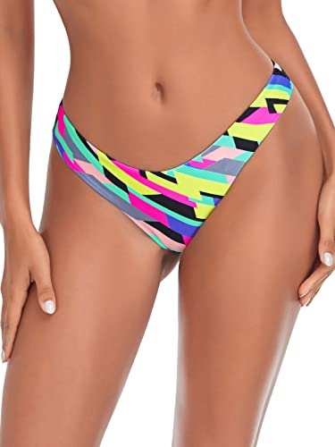 RELLECIGA Women's Cheeky Bikini Bottom