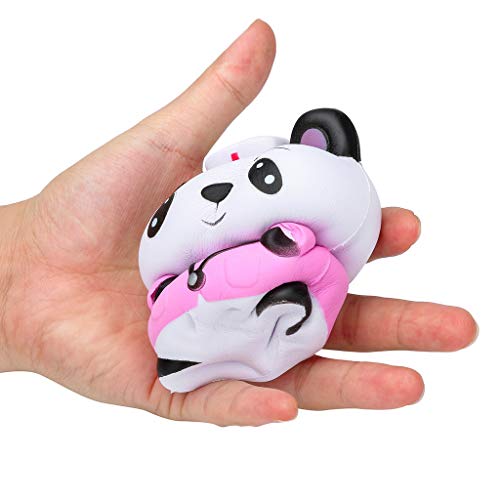Mikilon Slow Rising Toy, Squishies Doctor Panda Kawaii Cream Scented Slow Rising Stress Relief Toy (B)
