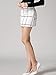 SheIn Women's Plaid Bodycon Mini Skirt - White Large