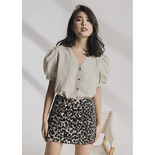 ryandrew Skort (Leopard Print, M)