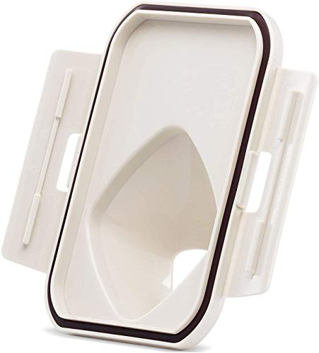 Komax Fresh Grain Set of 2 Rice Containers | 2-Quart Dry Food Storage Dispenser | Suitable for Rice, Pet Food & Grain Storage | With Lid & Measuring Scoop (1-cup) | BPA-Free & Dishwasher Safe