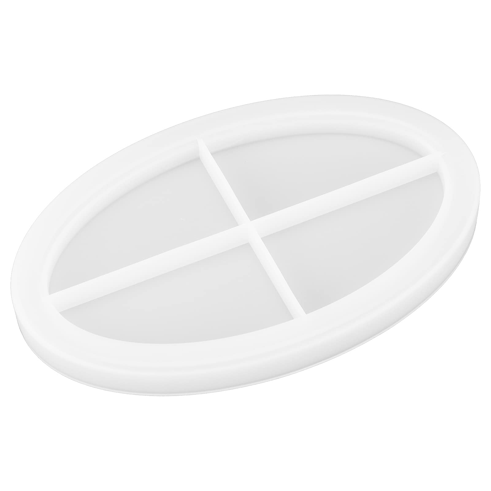 Hapivida Silicone Resin Moulds, Flexible Oval Epoxy Tray Moulds for Crafting Jewellery Dishes and Coasters, Reusable Silicone Mould for DIY Home Decor Creative Projects
