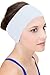 Sync Hair Guard & Ear Guard Headband - Wear Under Swimming Caps (White)
