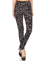 Leggings Depot Leggings de moda estampados ultra suaves para dama BAT18