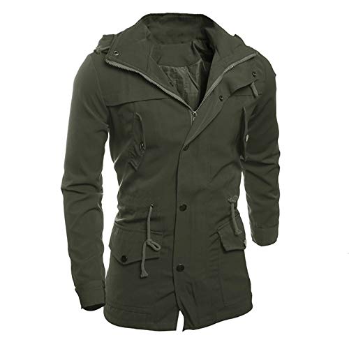 Clearance!Men's Zip Pocket Polid Silim Casual Jacket Coat Outwear Overcoat Outwear Tops
