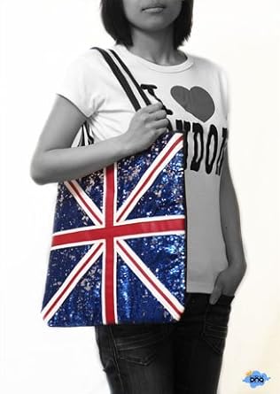 Sac Union Jack avec paillettes