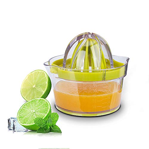 BESTRY-US Citrus Juicer,Orange Lemon Manual Hand Juicer,4 in 1 Multifunctional Lime Squeezer with Multi-Size Reamers and Ginger Garlic Grater