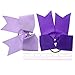 6 Inch Big Cheer Bows Grosgrain Ribbon Ponytail Holder With Elastic Hair Tie For Girls (Pack Of 12)