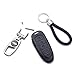 QZS Key Chain Fob Cover Shell Remote Case Bag Black for Ford Edge Escape Explorer Focus Lincoln MKS MKT MKX MKZ Keyless Entry Smart Remote 5 Buttons(Ford-4 Black)