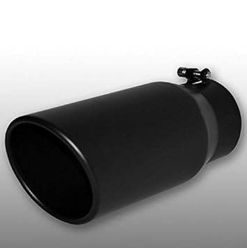 'Black Edition SerieStück ' AuspuffEndrohr Ausgang 5' (127mm) Eingang 102mm Länge 38cm ( Klemmschraube )