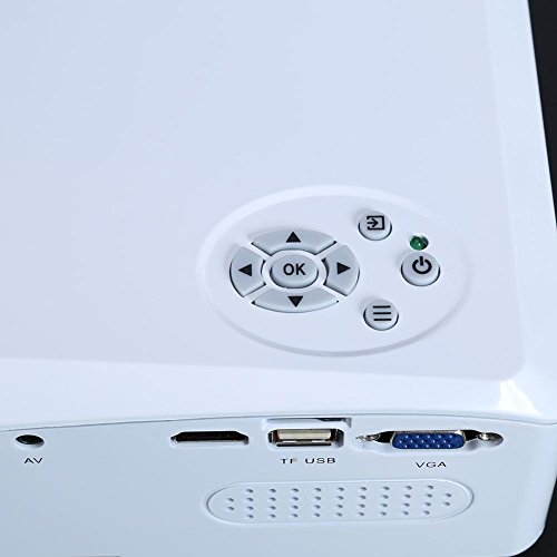 Portable 7000 Lumens HD 1080P 3D Multimedia Projector LED Home Theater HDMI