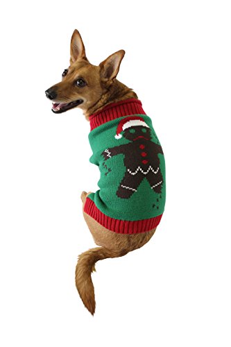 UPC 762166191045, Ugly Christmas Sweater Gingerbread Man Dog Sweater, Small