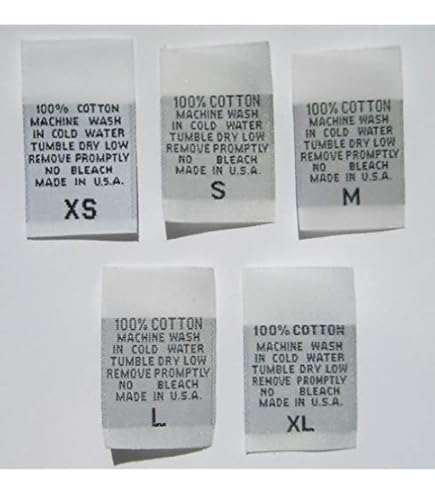 Amazon.com : 1000 pcs Woven Clothing Labels Letter Size Tags