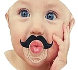 Baby Handlebar Mustache Pacifier - Funny Lip Pacifiers For Girls and Boys Shower Gifts