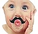 Baby Handlebar Mustache Pacifier - Funny Lip Pacifiers For Girls and Boys Shower Gifts