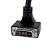 StarTech.com 6 ft 90 Degree Upward Angled Dual Link DVI-D Monitor Cable M/M - Male to Male 25 pin DVI-D Video Cable Black 6 Feet 2560x1600 (DVIDDMMTA6)