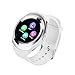 Yuntab Y1 SmartWatch Touch Screen Support SIM Card with Pedometer Sleep Mode, Compatible iOS Android Smartphone (White)