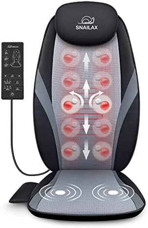 Snailax Shiatsu Back Massager with Heat-Kneading Massage Chair for