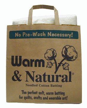 The Warm Company Natural Cotton Batting Queen Size, White
