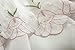 Zhh Curtain Valance for Window Door Decor - Flower Short Curtain with Embroidery Flower, 17 x 59 Inch, White