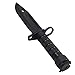 Toonol Tactical Rubber Trainer Knife Combat Bayonet with Scabbard/Sheath