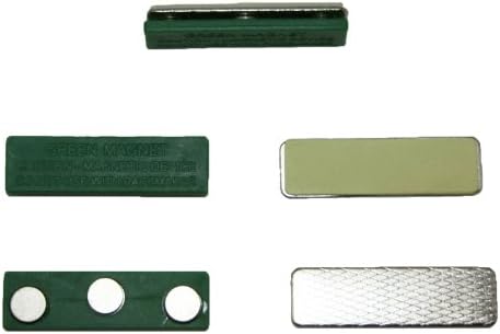 100 Magnetic Name Tag Badge ID Holder with Three Magnets (Front and Back) 100 Complete Sets