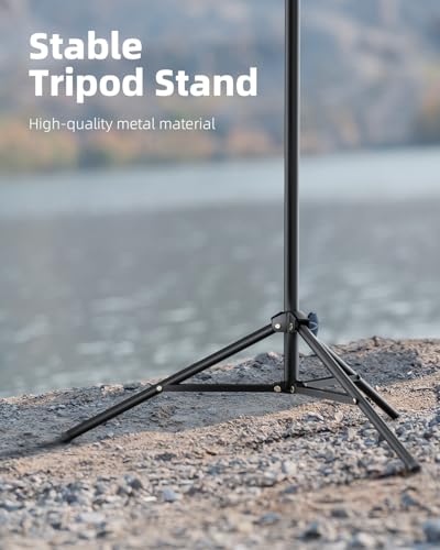 Weilisi 10.5" Ring Light with 69" Tripod Stand & Phone Holder | Full-Screen Ringlight Tripod Stand for Video Recording, TikTok, Dimmable LED Selfie Ring Light Tripod for Phone with Remote