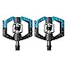 CRANKBROTHERs Crank Brothers Mallet Enduro MTB Mountain Bike Pedals (Blue/Black) w/Cleats, M19 Multi Tool and Gem Pump Kitthumb 1