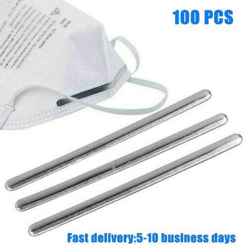 Jecxep Mask Nose Clip Wire,Aluminium Nose Wire for mask,100PCS 3.54"