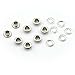 100pcs 5mm Silver Plated Round Grommets Eyelet Rivet Cap