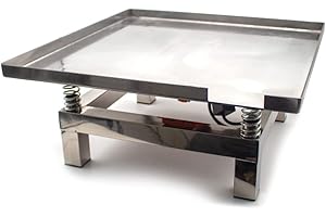 50x50CM Mini Stainless Steel Vibration Table, Concrete Vibrating Table Vibration Test Bench Test Block Vibration Platform