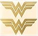 GS2020 2-Pack Wonder Woman Decal Sticker for Car Window, Laptop, Motorcycle, Walls, Mirror and More (2