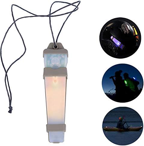 H World EU Tactical Personal Helmet Identification Marker Light Safety Flashing Survival Signal Light for Airsoft Outdoor Sports