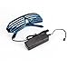 iChase Light Up Glasses ,EL Wire Fashion Neon Shutter Electroluminescent Flashing LED Sunglasses with Battery case Controller for Halloween Christmas Birthday Party Favor (Blue)