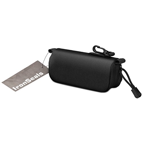 IronSeals Tactical Sunglasses Case, Tactical Zipper Portable Eyeglasses Carrying Case Sunglasses Hard Case Glasses Pouch