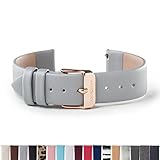 WRISTOLOGY Rose Gold 18mm Womens Easy Interchangeable Watch Band (Gray)