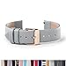 WRISTOLOGY Rose Gold 18mm Womens Easy Interchangeable Watch Band (Gray)