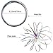 JOVITEC 4 Pieces Flow Ring 3D Spinner Ring Spring Bracelet Arm Toy for Teens Adults Games Spinning Metal Globe Slides Down Arms (Color 1)