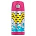 Thermos FUNtainer Wonder Woman Bottle With Straw, Pink, 12 Ounces
