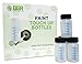 BIBR Specialties Paint Touch Up Bottles with Brush and Mixing Ball - Box of 50-2 oz/60 ml Capacity - Ideal for Car, Automotive, Model and Hobby Painting - Solvent and Break Resistant HDPE Plastic