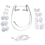HydroActive Short-Cord Waterproof Headphones (Wired 3.5 mm Jack) with 11 Earbuds in 4 Styles