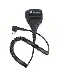 Motorola Original OEM pmmn4013 pmmn4013 a micrófono altavoz remoto con Jack de audio de 3,5 mm., cable en espiral y Clip Giratorio, intrínsecamente seguro